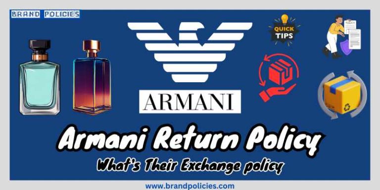 Armani Return and refund policy