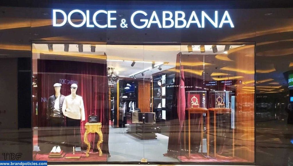 Dolce & Gabbana Return policy 