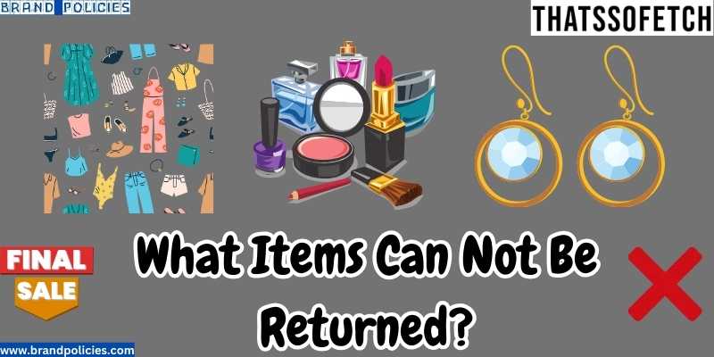 Items are non returnable to thats so fetch 