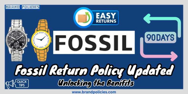 Fossil's return and refund policy