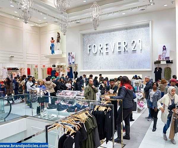 Forever 21 exchange policy in store 