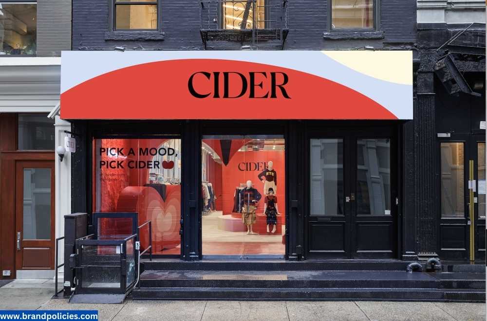 Cider Return policy updated